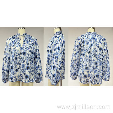 Printed Satin Shirt